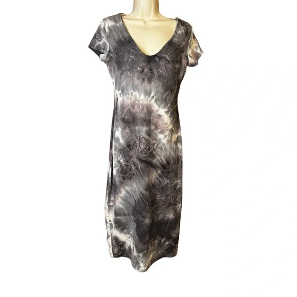 SEE YOU MONDAY Tie-Dye V-Neck Dress - Picture 2 of 5